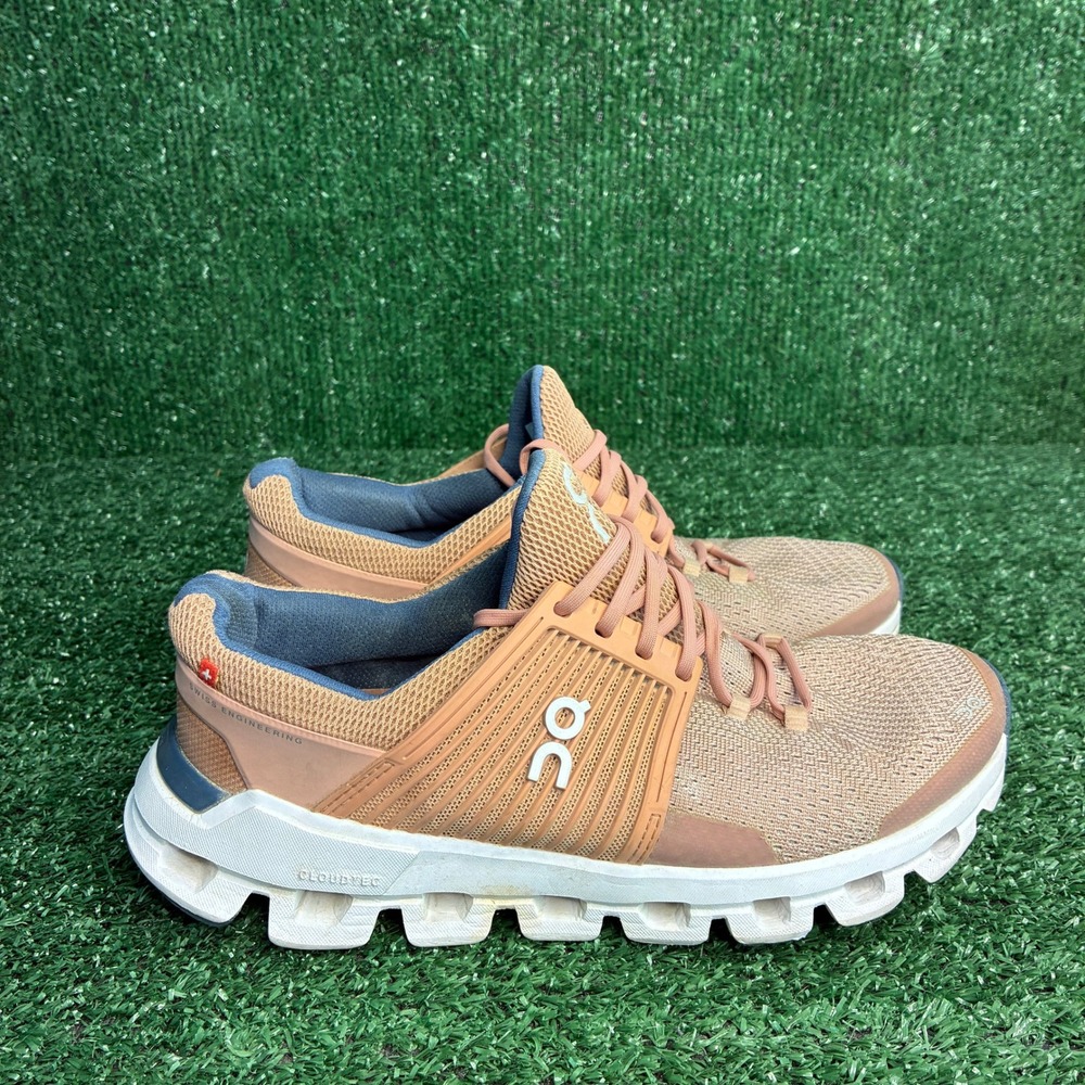 On Cloudswift Helion Mesh Chunky Running Athletic Sneakers Peach Pink Womens 7